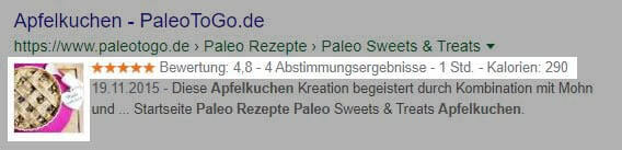 Rezept Rich Snippet